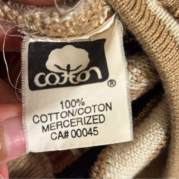 Vtg Tundra Canada Multi Color Sweater Mens Size L Biggie Hip Hop Coogi Style - Picture 5 of 8